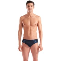Плавки Arena Poseidonia Swim Briefs 009075-508 чорний, бірюзовий 100 (3468337621980)