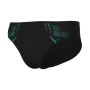 Плавки Arena Poseidonia Swim Briefs 009075-508 чорний, бірюзовий 100 (3468337621980)