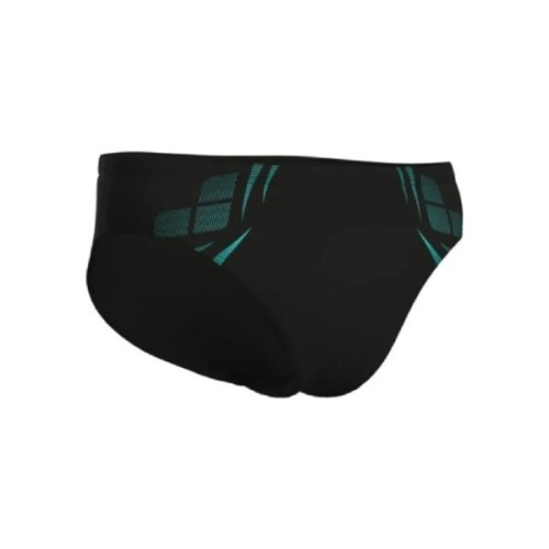 Плавки Arena Poseidonia Swim Briefs 009075-508 чорний, бірюзовий 100 (3468337621980)