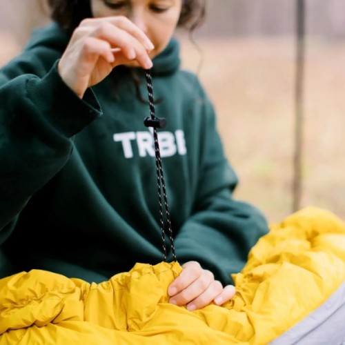 Спальний мішок Tribe Down 400 Long пуховий сірий лівий (T-CH-0008-grey-L)