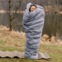 Спальний мішок Tribe Down 400 Long пуховий сірий лівий (T-CH-0008-grey-L)