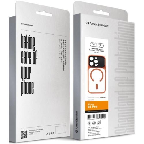 Чохол до мобільного телефона Armorstandart Y17 MagCase Apple iPhone 14 Pro Orange (ARM91481)