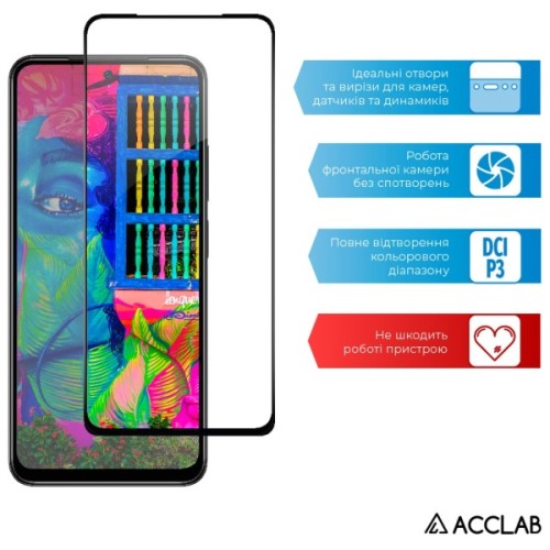Скло захисне ACCLAB Full Glue Xiaomi Redmi Note 11 Pro Black (1283126522659)