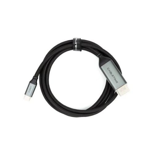 Кабель мультимедійний USB-C to DisplayPort M 1.8m V1.2 4K Cabletime (CA913305)