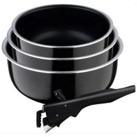 Набір посуду Bergner Click&Cook ковші 16/18/20 см 4 предмета (BG-31608-BK)