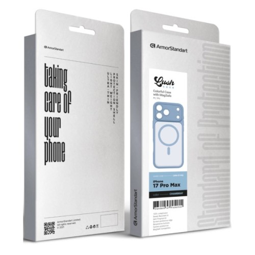Чохол до мобільного телефона Armorstandart Lush MagCase Apple iPhone 17 Pro Max Chambray (ARM87498)