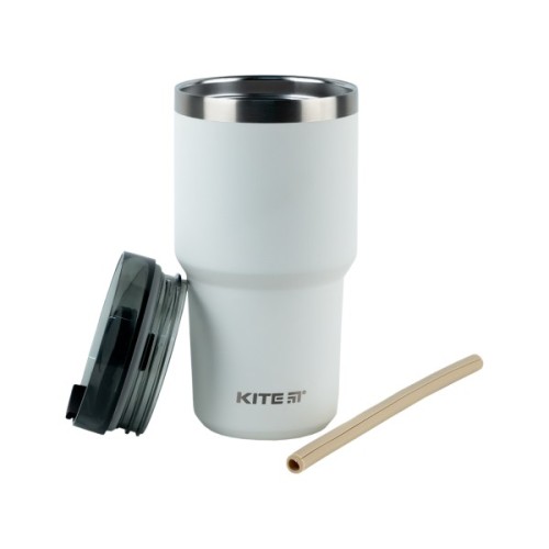 Термокружка Kite 600 мл біла (K24-1206-1)
