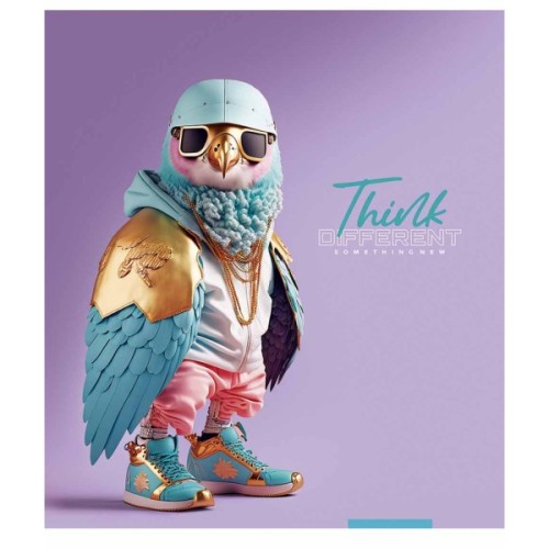 Зошит Школярик Think different 96 аркушів лінія (096-3395L)