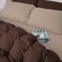 Постільна білизна MirSon 004-003 Cappuchino/Brown Фланель 2 x 160 x 220 Сімейний Євро (2200009658020)
