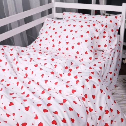 Постільна білизна MirSon 015 Love Фланель 160x220 Полуторний Євро (2200009652615)