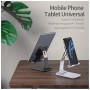 Підставка до планшета та телефона Knight Foldable Desk Mobile Phone Holder Stand (Alloy) Black Essager (EZJZM-QS01)