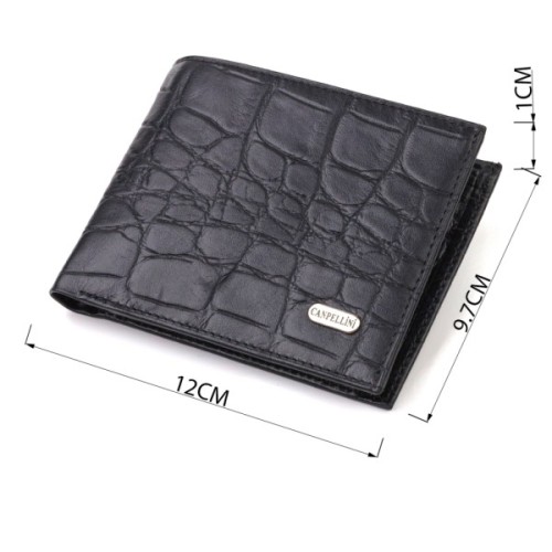 Гаманець Canpellini З натуральної шкіри Чорний (21766)