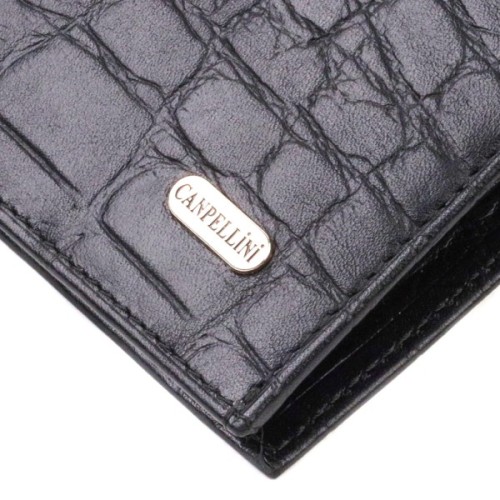 Гаманець Canpellini З натуральної шкіри Чорний (21766)