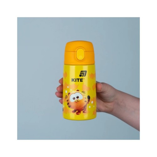 Поїльник-непроливайка Kite Garfield термос з трубочкою 400 мл (GF25-1261)
