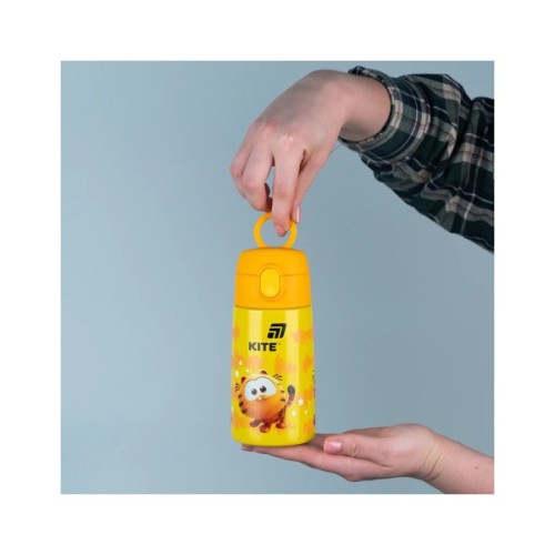 Поїльник-непроливайка Kite Garfield термос з трубочкою 400 мл (GF25-1261)