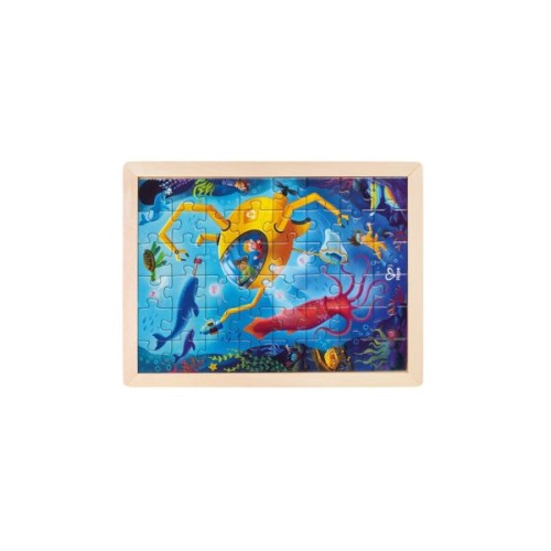 Пазл Hape Океан з розмальовкою (E1643)