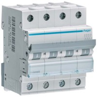 Автоматичний вимикач Hager 4-п. C 25A (6kA) 4M (A) (MCN425)