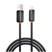 Дата кабель USB 2.0 AM to Lightning 1.0m 3A black XO (XO-CB-300UL-BK)
