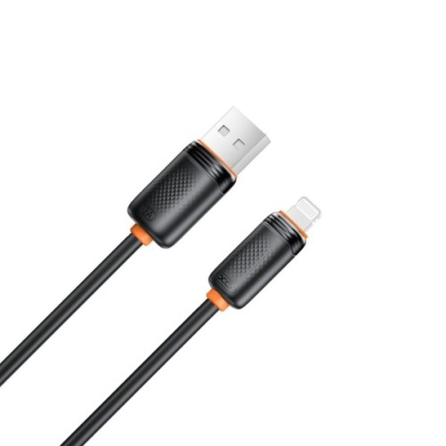 Дата кабель USB 2.0 AM to Lightning 1.0m 3A black XO (XO-CB-300UL-BK)