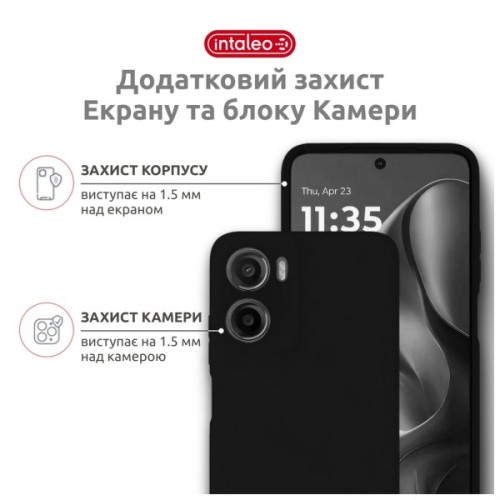 Чохол до мобільного телефона Intaleo SoftShell Motorola G06 Black (1283126635946)