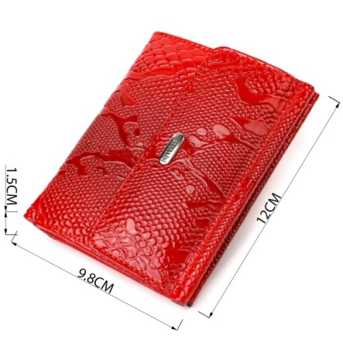 Гаманець Canpellini З натуральної шкіри Червоний (21816)