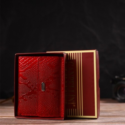 Гаманець Canpellini З натуральної шкіри Червоний (21816)