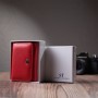 Гаманець ST Leather З натуральної шкіри Червоний (22721)