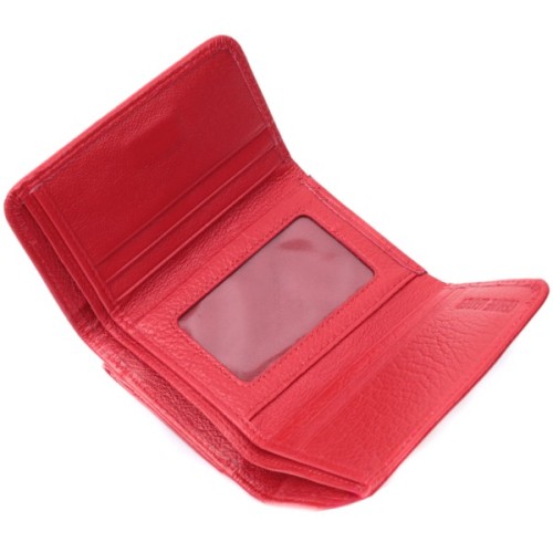 Гаманець ST Leather З натуральної шкіри Червоний (22721)