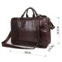 Сумка Vintage З натуральної шкіри Коричнева (14539)