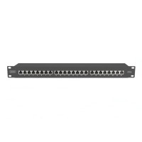 Патч-панель 19" 24xRJ-45 STP cat.6a, 1U, black Digitus (DN-91624S-EA-B)