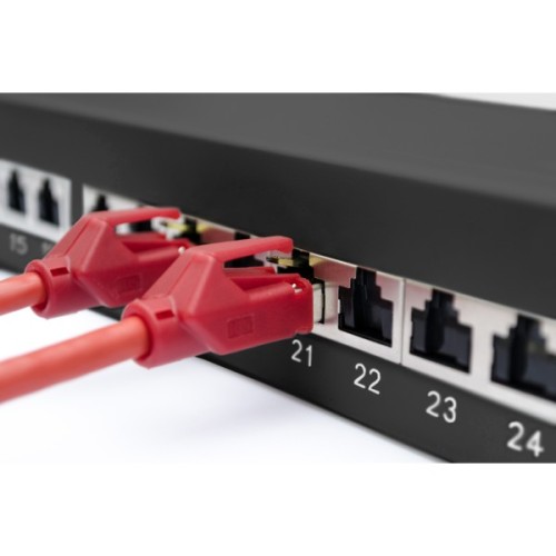 Патч-панель 19" 24xRJ-45 STP cat.6a, 1U, black Digitus (DN-91624S-EA-B)