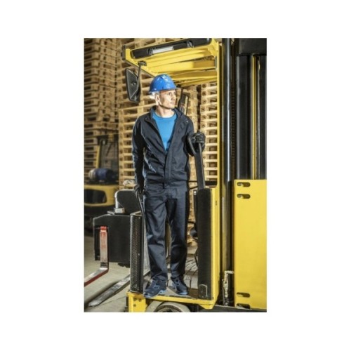 Штани робочі Hoegert FABIAN HT5K306-4XL 65% поліестер/35% бавовна темно-сині, 4XL (60) (HT5K306-4XL)