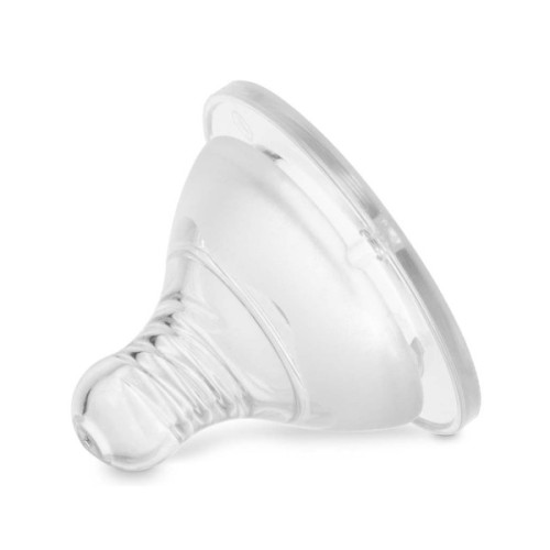 Соска Baboo силіконова (2 шт), широке горлечко, потік для густої рідини, 6+ міс (4-113)