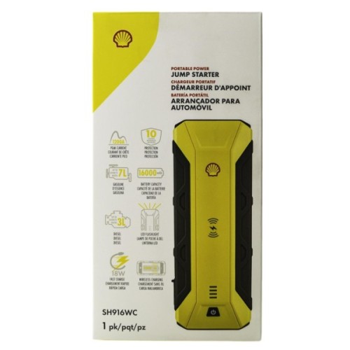 Пуско зарядний пристрій Shell 16000mAh (SH916WC-CB(Grey+Yellow))