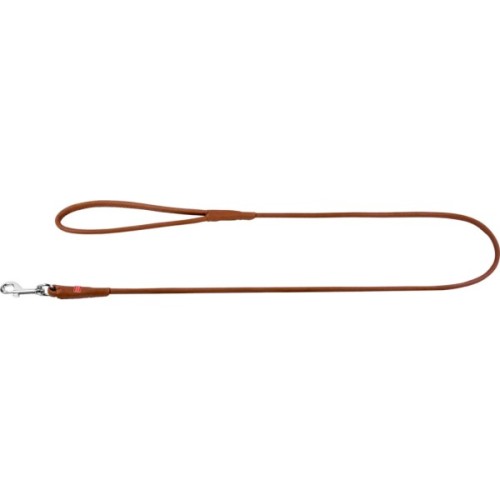 Повідець для собак WAUDOG Soft круглий XS d4 Д 122 см коричневий (73466)