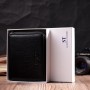 Гаманець ST Leather З натуральної шкіри Чорний (22449)