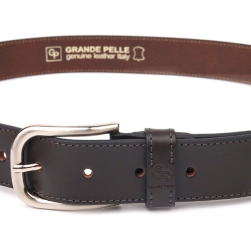 Ремінь Grande Pelle З натуральної шкіри Коричневий (21460)