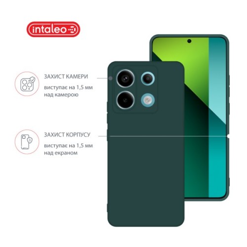 Чохол до мобільного телефона Intaleo Silicone Xiaomi Redmi Note 13 Pro 5G Dark Green (1283126601217)