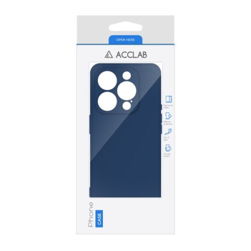 Чохол до мобільного телефона ACCLAB SoftShell Apple iPhone 16 Pro Blue (1283126611537)