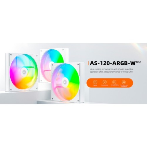 Кулер до корпусу ID-Cooling AS-120-ARGB-W TRIO