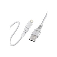 Дата кабель USB 2.0 AM to Lightning 1.2m 2.4A MFi PowerLine-Ai120 white Promate (powerline-ai120.white)