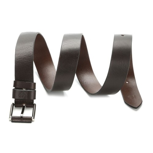 Ремінь Grande Pelle Джинсовий ремінь з натуральної шкіри Коричневий (00910)