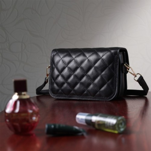 Сумка Vintage З натуральної шкіри Чорна (22671)