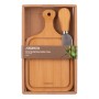 Дошка для подачі Ardesto Midori, 2 предмети, 19х11х0.8см, бамбук, нержавіюча сталь (AR0936)
