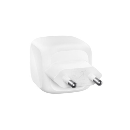 Зарядний пристрій Belkin 2xUSB-C PD50W GaN PPS + cable USB-C to USB-C 1.0m white (WCH019KQ1MWH-B6)
