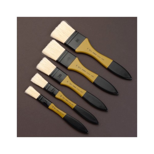 Пензлик для малювання Rosa Щетина флейц, AMBER 2306, №15 (4823098533559)