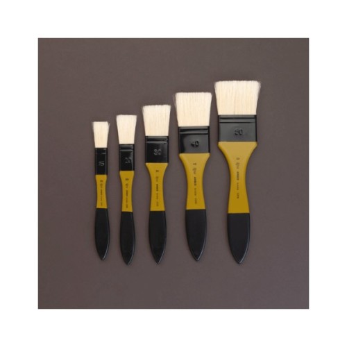 Пензлик для малювання Rosa Щетина флейц, AMBER 2306, №15 (4823098533559)