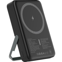 Батарея універсальна Atria 10000mAh, PD/20W, 15W Wireless MagSafe, Black (WPD-W57B)