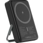 Батарея універсальна Atria 10000mAh, PD/20W, 15W Wireless MagSafe, Black (WPD-W57B)