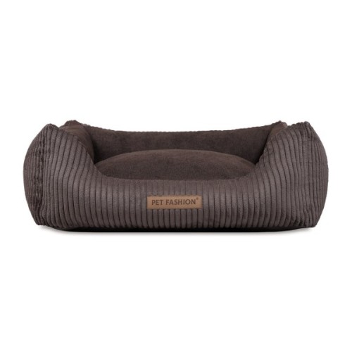 Лежак для тварин Pet Fashion DEVID 62х50х19 см шоколадний (4823082444502)